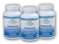 3x Tribulus Terrestris 90% + Vitamin B6 + Zinc 100 kapslí