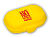 No More Coffee Pill Box krabička na tablety žlutá