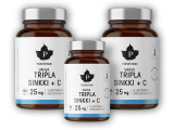 Triple Zinc 25mg + Vitamin C 2 x 120 kapslí + 60 kapslí ZDARMA