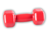 Vinyl Dumbell 3kg red jednoručka - 4026