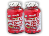 2x Super Vitamin D3 2500I.U. + Calcium 120 kapslí (240 kapslí)