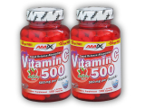 2x Vitamin C 500mg + Rose Hips 125 kaps