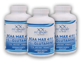 3x BCAA MAX 4:1:1 + L-Glutamine 240 kapslí
