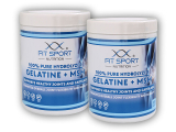2x 100% Pure Hydrolyzed Gelatine + MSM 500 kapslí - Želatina + MSM