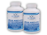 2x BCAA MAX 4:1:1 + L-Glutamine 240 kapslí