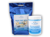 Maxi Pro 90% 2500g + 100% Pure L-Glutamine 550g Micronized