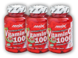 3x Vitamin C 1000mg + Rose Hips 100 cps
